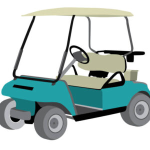 Logo on Golf Cart